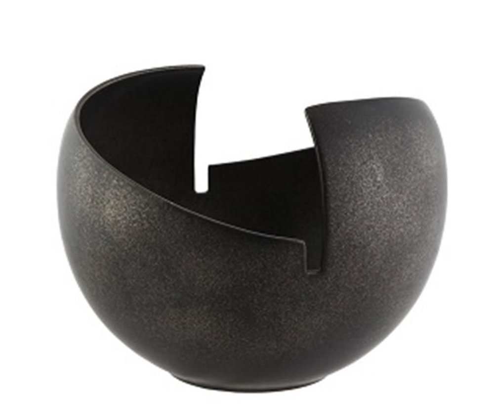 Элитная ваза декоративная Bronze круглая низкая от S. Bernardo