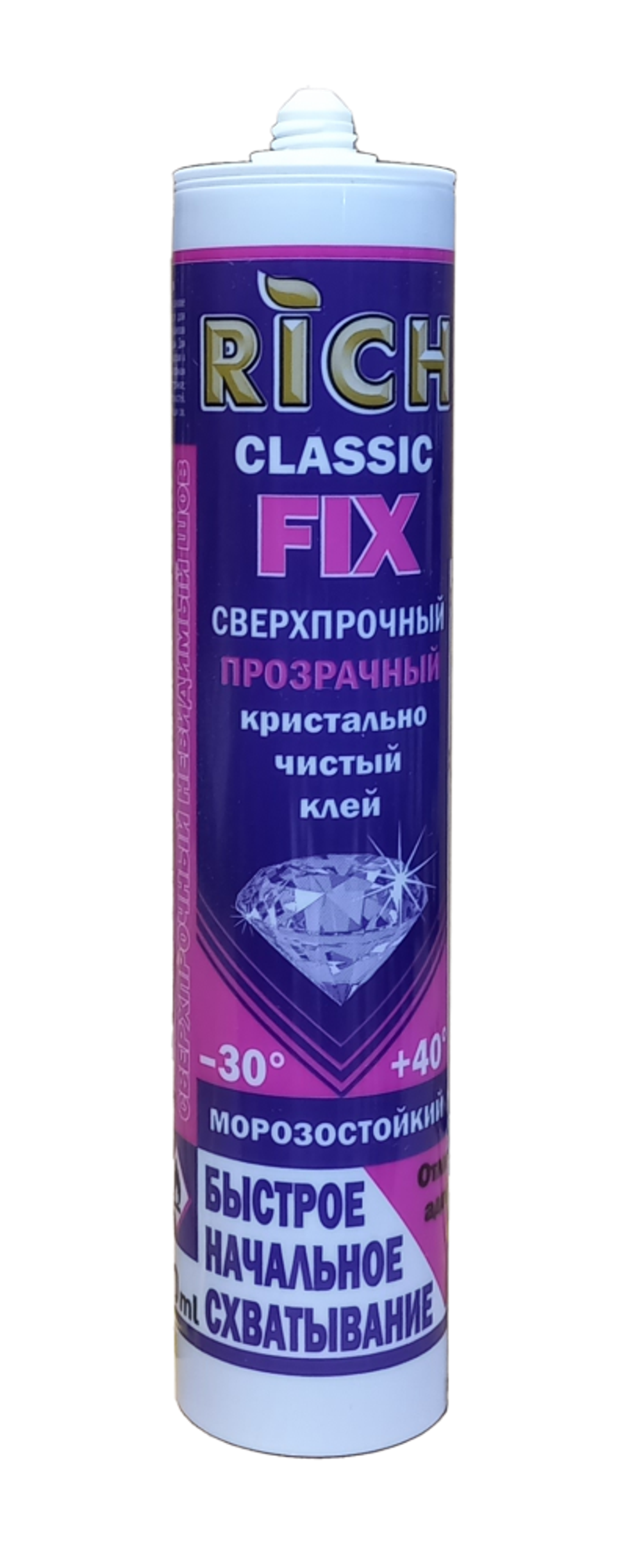 Клей монтажный CLASSIC FiX (под пист., ПРОЗ.) 310мл RiCH (15/1шт)