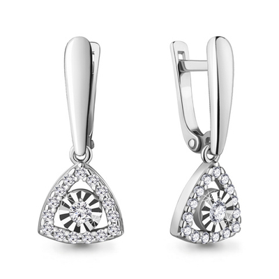 942843А Серьги из Золота с бриллиантами