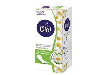 ЕЖЕДНЕВНЫЕ ПРОКЛАДКИ OLA СОЛНЕЧНАЯ РОМАШКА 20ШТ