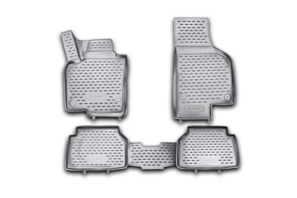 Коврики 3D в салон VW Tiguan 10/2007-2016, 4 шт. (полиуретан) Element.NLC.3D.51.21.210KH