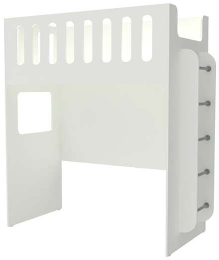 Кровать-чердак КарИВи с нишей ДС-27 80x180 Белый