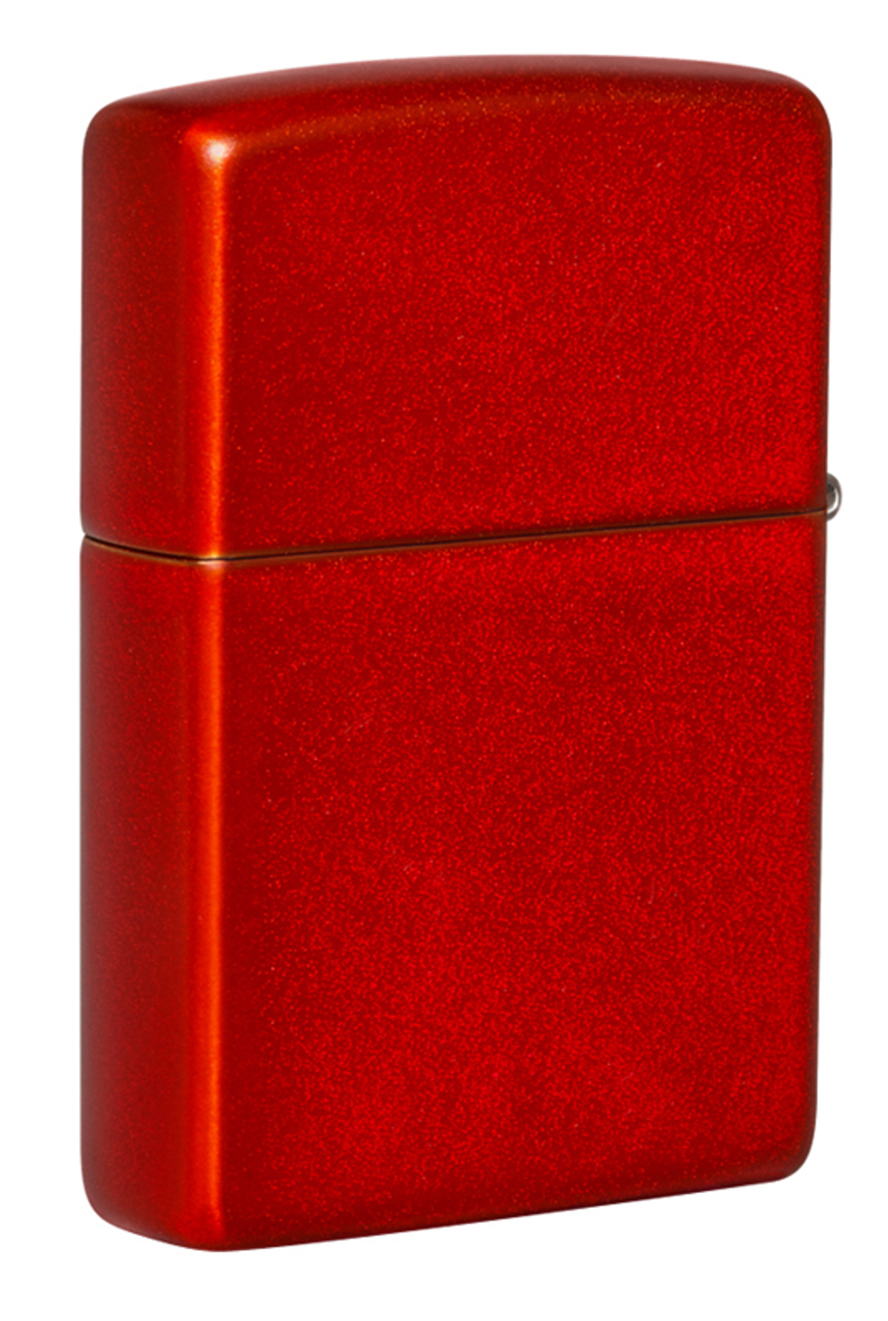 Легендарная классическая американская бензиновая широкая зажигалка ZIPPO Classic Metallic Red 49475 в подарочной коробке