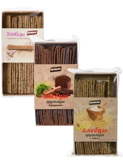 Хлебцы хрустящие ассорти вкусов 130 г * 3 шт