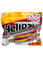 Виброхвост Helios Shaggy 5,12"/13 см Black & White 5шт. (HS-18-023)