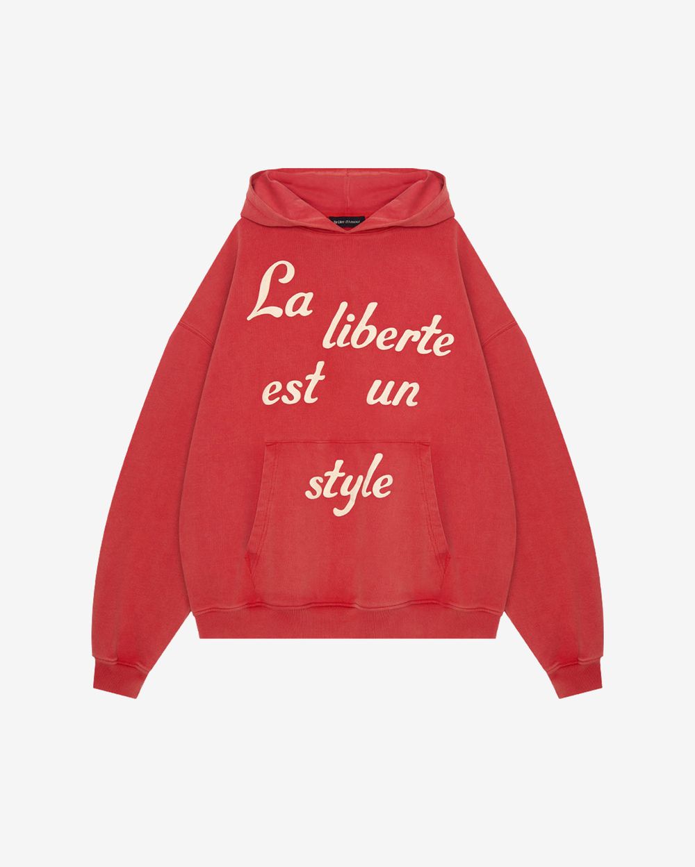 Худи Bruler d'Amour Temps de Liberté красное