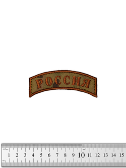 Шеврон Россия дуга вышивка. Мультикам