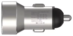 АЗУ 30W 1USB-A QC/1USB-C 6A LED Maxvi  metallic silver