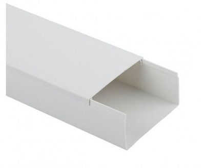 Кабель-канал ПВХ 80х60 (2м) ПАН-Электро белый ( 5 штук )