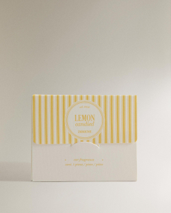 Zara Home Ароматизатор для автомобиля Lemon Candied 22 мл, аромат свежий цитрусовый, Горчичный