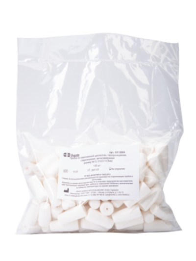 Пробка целлюлозная № 13 стерилизуемая, автоклавируемая (D12,5-14,5 мм)