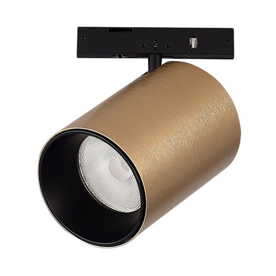 ST671.336.09 Магнитный трековый светильник Латунь LED 1*9W 3000K 500Lm Ra>90 36° IP20 D45xH63 24V SUPER5