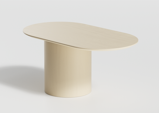 Столик Type овальный, основание D 29 см (молочный)