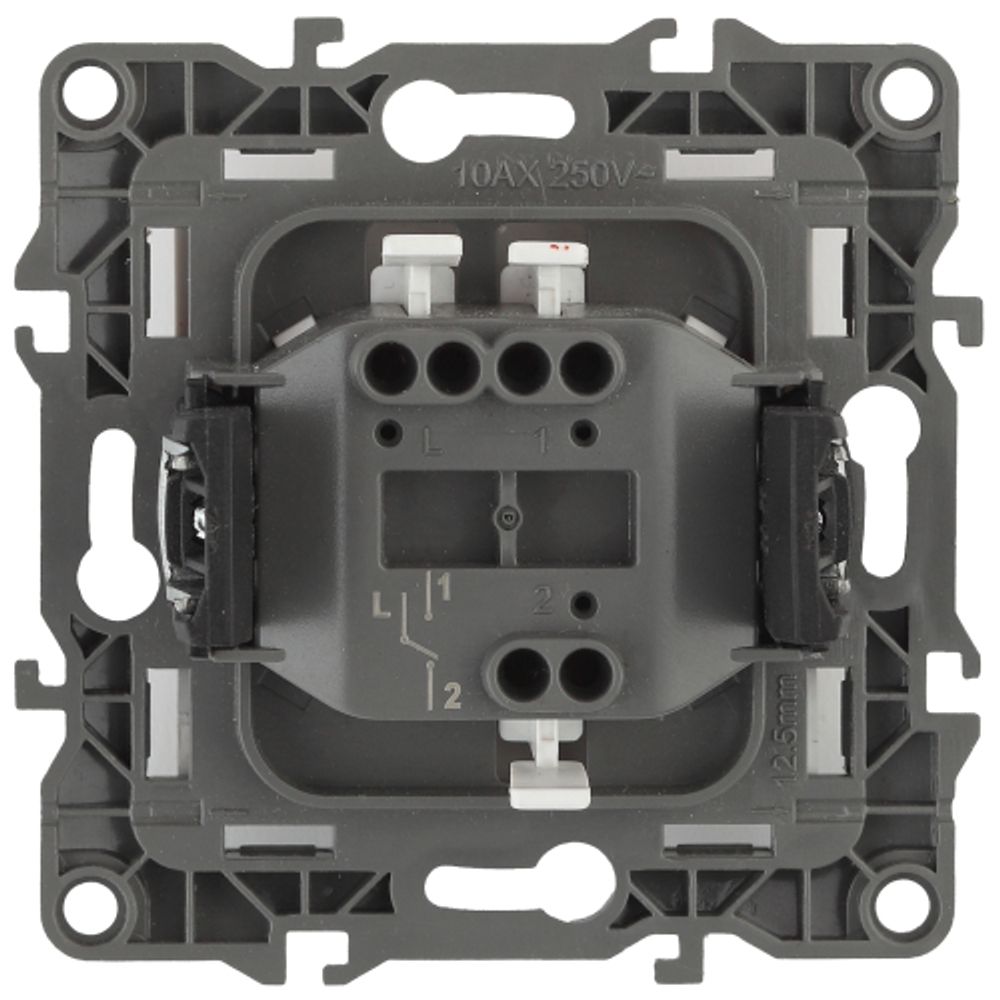 12-1103-05 ЭРА Переключатель, 10АХ-250В, IP20, Эра12, антрацит
