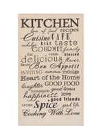 Набор кухонных полотенец Доляна Happiness, 35×60 см -2 шт., 100% хлопок, вафля 160 г/м²