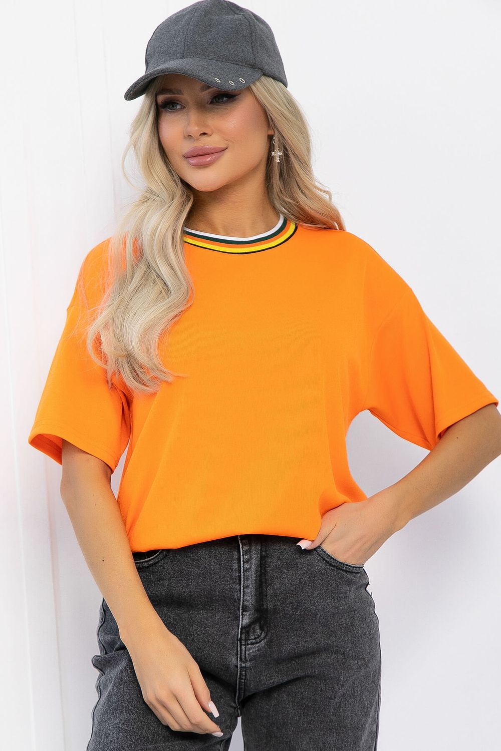 Футболка Ника (оранжевая) Б12937-7М LT Collection