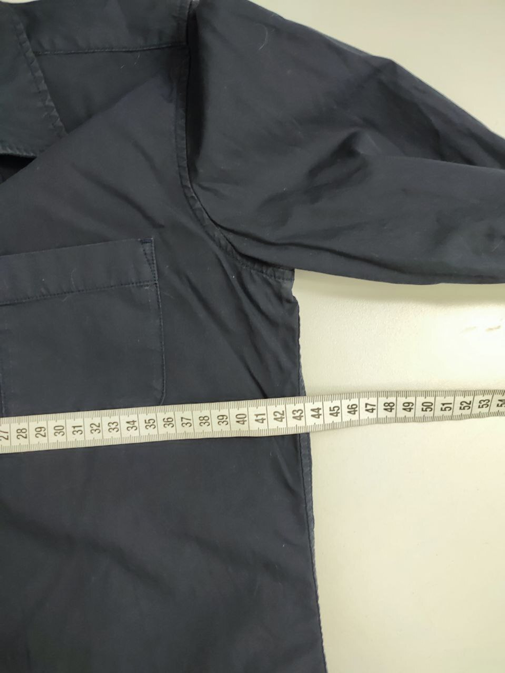 Рубашка классическая синяя 42 размер