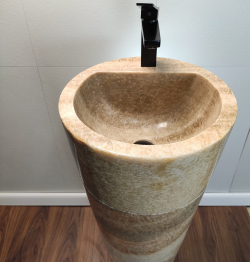 Раковина напольная из оникса Sunset ON-01348 (40*40*90 см)