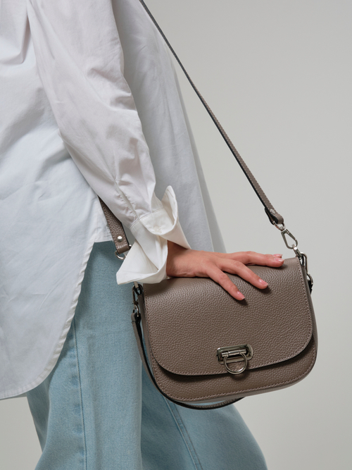 Сумка кожаная Azaro 30741 тауп