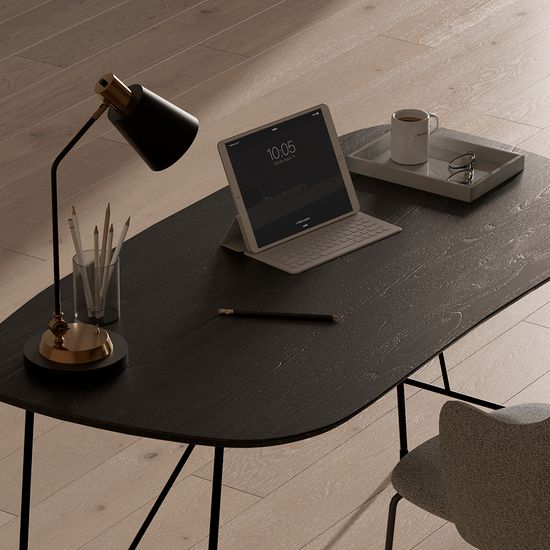 Лампа настольная pilwy, D21х65 см, золотистая/черная