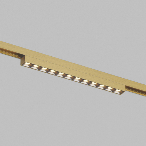 DK5971-SB Светильник трековый SHINE GRILL ZigBee, 48В, 10Вт, 2700-6000K, IP20, сатин. латунь, алюминий