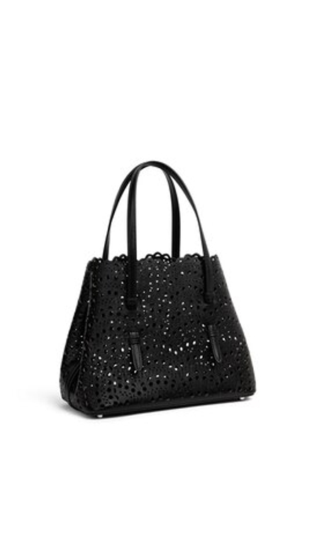 ALAÏA СУМКА MINA 25 ИЗ ТЕЛЯЧЬЕЙ КОЖИ, ЧЕРНЫЙ