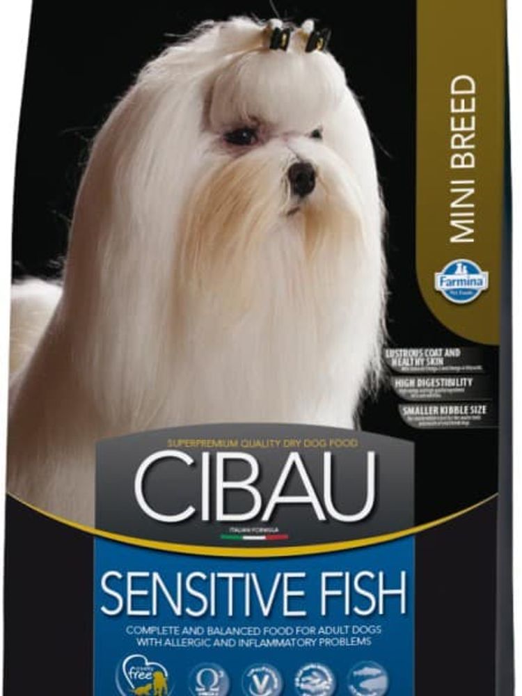 Сухой корм Cibau Sensitive Fish mini для собак мелких пород с рыбой 800г