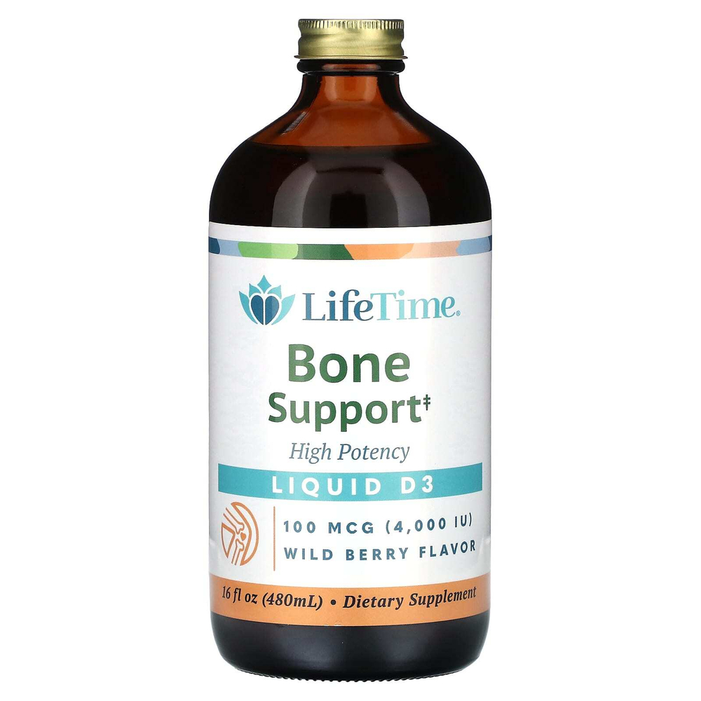 LifeTime Vitamins, Liquid D3, высокая эффективность, лесные ягоды, 100 мкг (4000 МЕ), 480 мл (16 жидк. унц.)