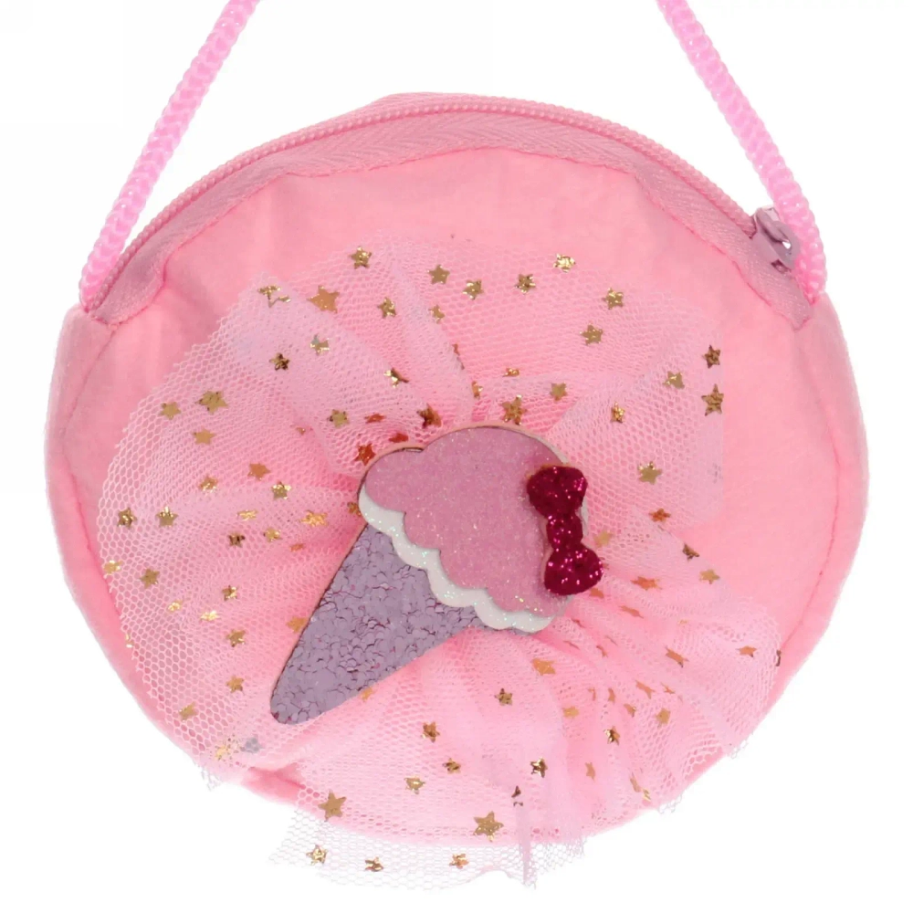 Сумочка детская «Little Fairy - Мороженое», цвет розовый, малиновый, сиреневый, 9см