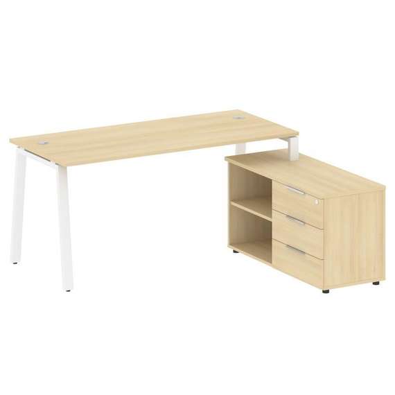 Метал Систем Рабочая станция с тумбой на А-образном м/к БА.РС-СТС-2.4 (R)