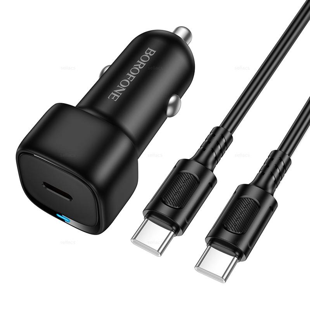 Автомобильное зарядное устройство для Type-C Borofone BZ34A PD20W QC3.0 (black)