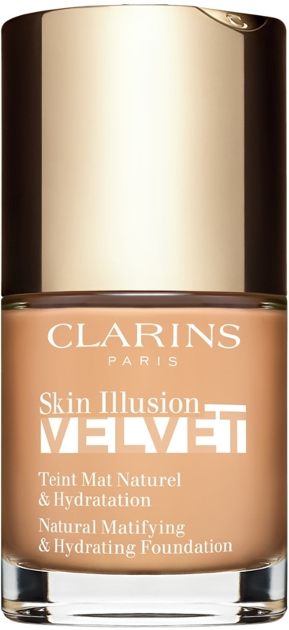 Clarins Skin Illusion Velvet - Жидкая тональная основа с матовым финишем и питательным эффектом, 30 ml