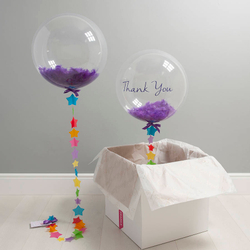К Deco Bubble (Бабл), 18"/27 см, Прозрачный, Плоский, 1 шт. (В красной упаковке)