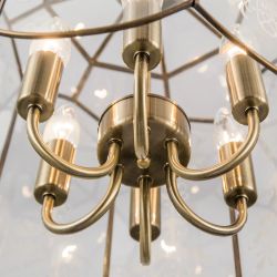 Citilux Витра-2 CL442260 Люстра подвесная витражная Бронза