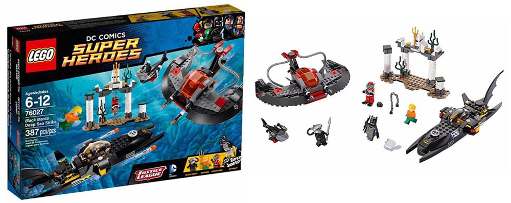 LEGO Super Heroes: Глубоководная атака Черного Манта 76027 — Black Manta Deep Sea Strike — Лего Супергерои ДиСи