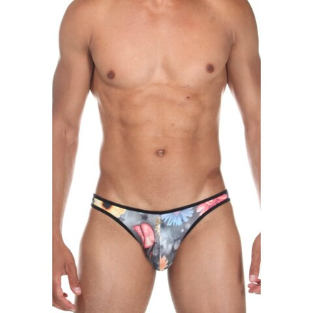 Мужские трусы слипы темно-серые с принтом Cosmos Colors FR20_BBP