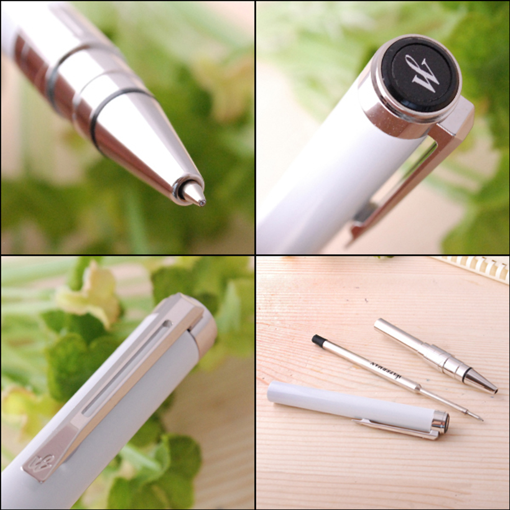 Подарочный набор Шариковая ручка Waterman Perspective, цвет: White CT, стержень: Mblue с чехлом