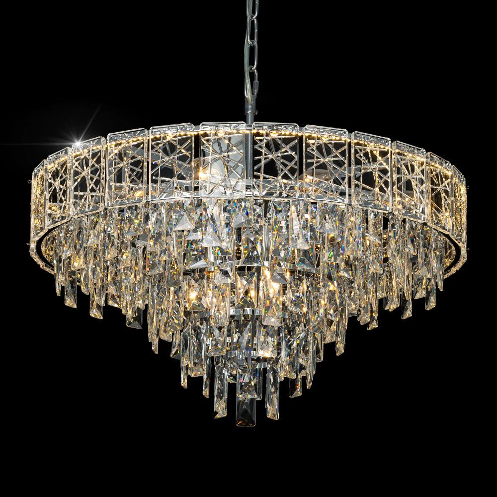 Citilux SAGRADA CL317261 Люстра хрустальная подвесная Хром