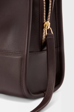 Loewe Маленькая сумка Amazona 180 из мягкой телячьей кожи, темно-каштановый