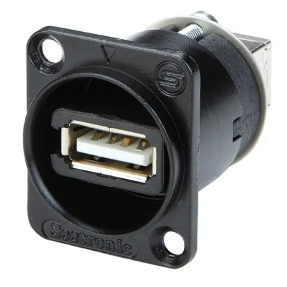 Seetronic SAUSB-W USB 2.0, Адаптер D- образный, проходной, USB гнездо (тип A) - USB гнездо (тип B),