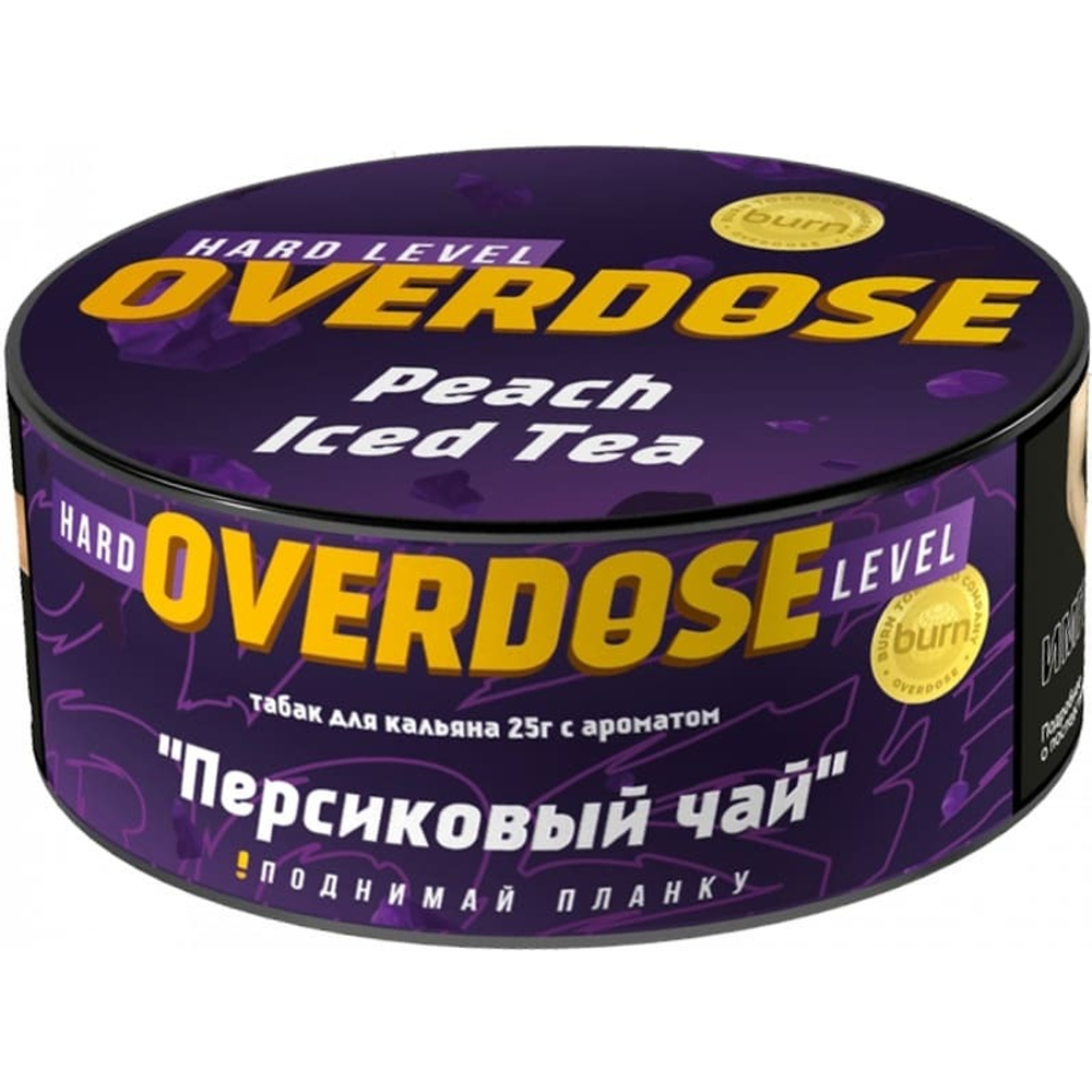 М. Табак для кальяна Overdose Peach Iced Tea (Персиковый чай), 25 г