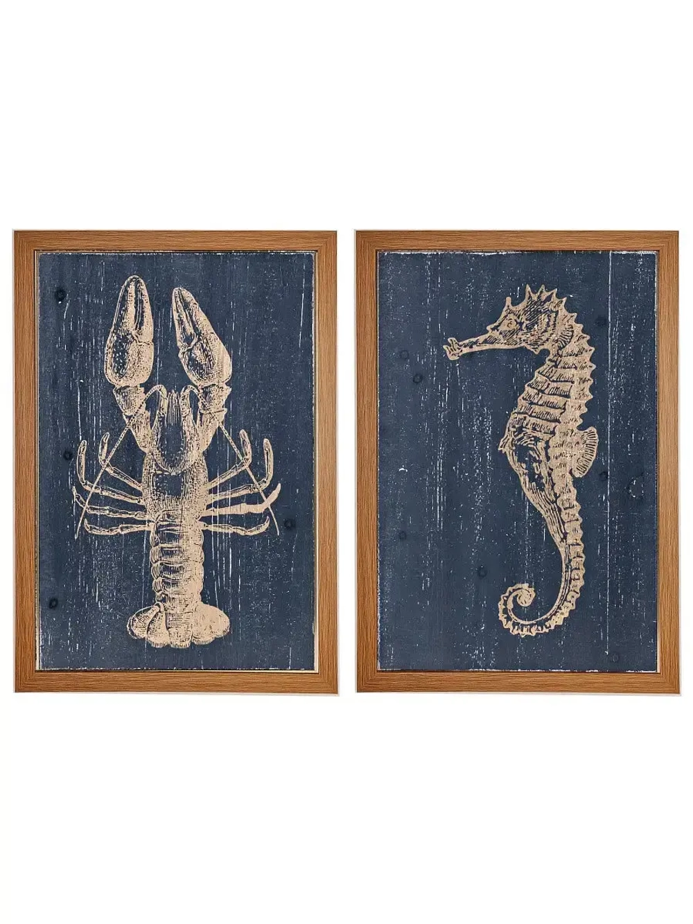 Картина на натуральном холсте "Морской стиль"