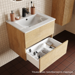 Тумба подвесная IDDIS Bild, 60 см, дуб светлый, BIL60V0i95