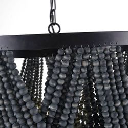 Подвесная Люстра Amelia Wood Bead Chandelier By Imperiumloft