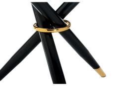 Стеклянный стол Rock 100х75 white / black