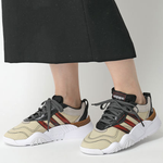 Alexander wang x adidas originals Turnout Bball Trainer leather stitching retro non-slip wear-resistant low-cut sports casual shoes for men and women with the same style black brown red