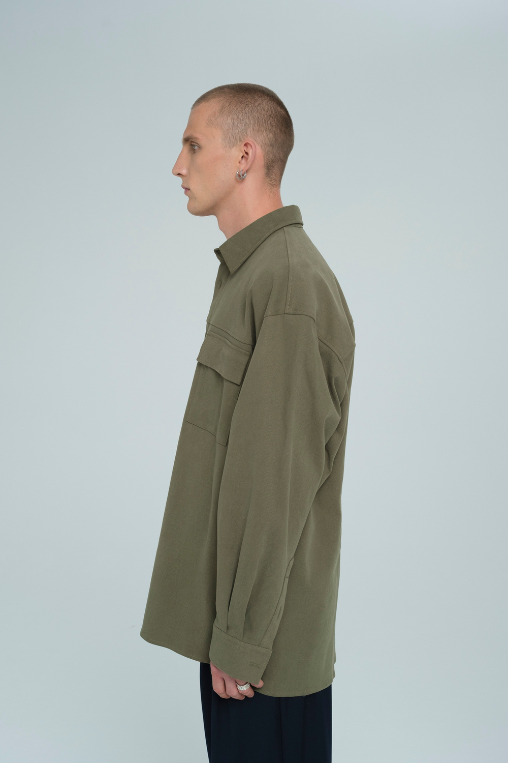 Рубашка оверсайз | khaki