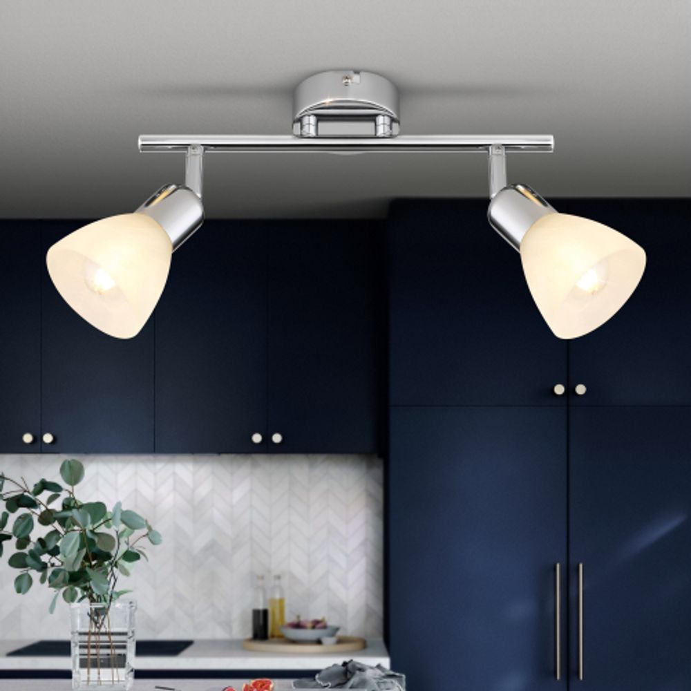 Светильник настенно-потолочный спот Rivoli Keila 7051-702 2 х Е14 40 Вт поворотный | Rivoli