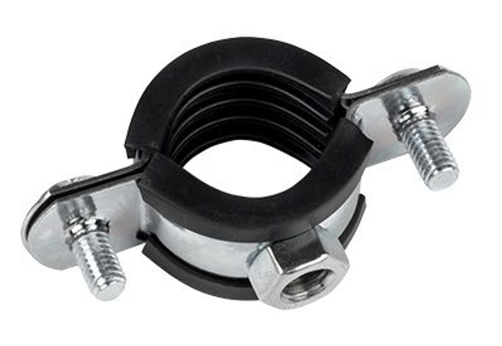 Хомут стальной 3/4" (25-29 мм), с уплотнителем EKF (10.00 шт.)