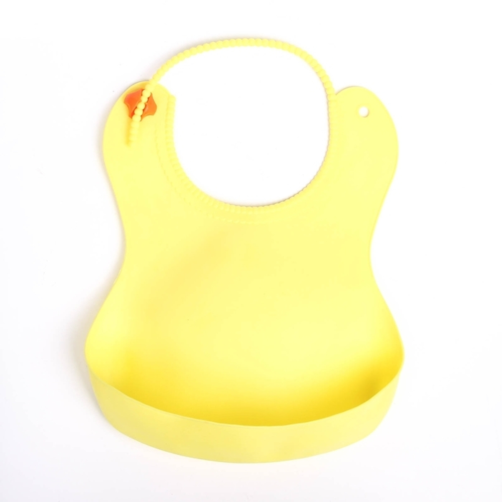 Нагрудник с карманом, силиконовый, цвет жёлтый 2589153